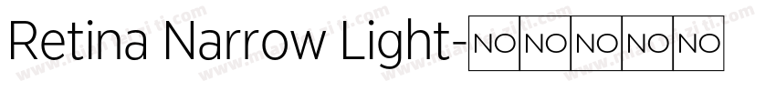 Retina Narrow Light字体转换